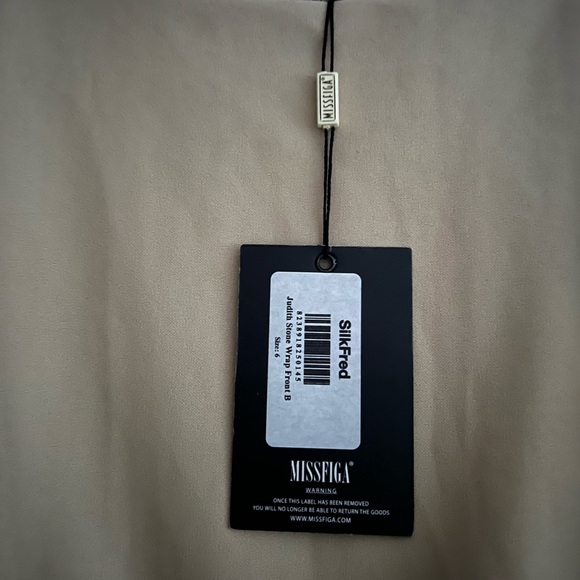 Judith Stone Wrap Front Batwing Dress - Picture 4 of 5